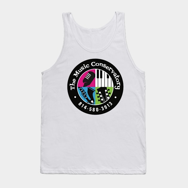 Official Music Conservatory Merchandise Black Logo Tank Top by musicconservatory